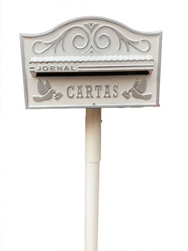 Caixa Correspondencia, Revistas Cartas P/ Jardim C/ Pedestal