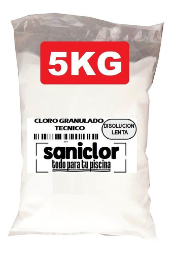Cloro Granulado Disolucion Lenta 5kg Saniclor Piscinas