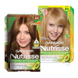 Coloración Tintura Permanente Nutrisse Garnier Pack 2 Kits