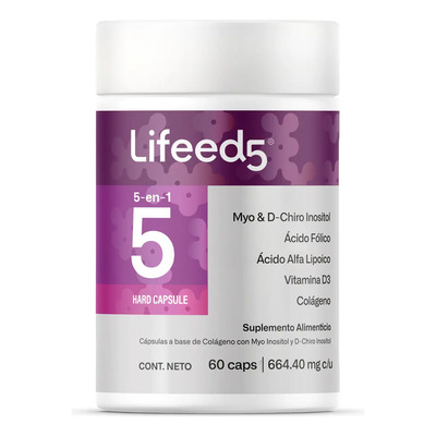 Lifeed 5 Inositol 60 Cápsulas Myo Inositol D-chiro Sabor Sin sabor | MercadoLibre