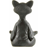 Estatua De Gato De Meditación, Buda, Yoga, Decoración De Gat