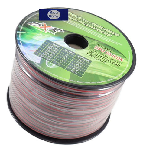 Rollo De Cable Para Bocina Calibre 18 Radox 080-565 100mts