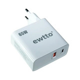 Cargador Tipo-c Ewtto 65w Cable De 2mts/ Crisol Tecno