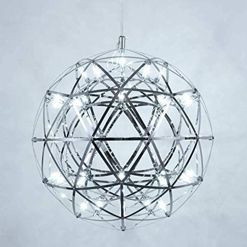 Lámpara Candelabro Colgante Moderna Esfera De Luces 12 