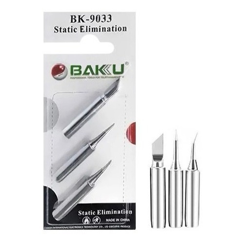 Puntas Para Cautin Sin Plomo 3 En 1 Baku Bk-9033