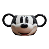 Tarro 3d Mickey Mouse Disney De Ceramica 443 Ml Color Blanco