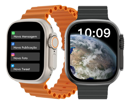 Smartwatch W68+ Ultra Series 8 Nfc Tela 2,02 Lancamento Novo