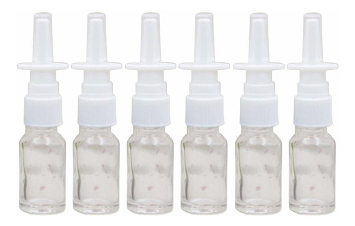 6 Botellas De Cristal De 10 Ml Para Espray Nasal  Aerosoles 