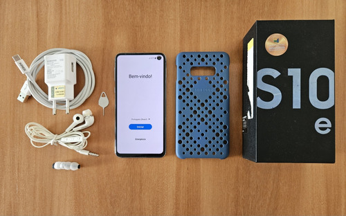 Smartphone Samsung Galaxy S10e Azul Em Excelente Estado 