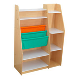 Kidkraft Estanteria De Madera Con Eslingas Y Estantes, Muebl