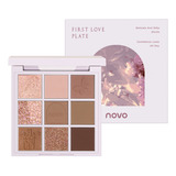 Sombra De Ojos Blush High Glitter De Nueve Colores En Polvo