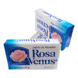 Jabón De Tocador Rosa Venus Blanco Caja C/60 Piezas 100g C/u