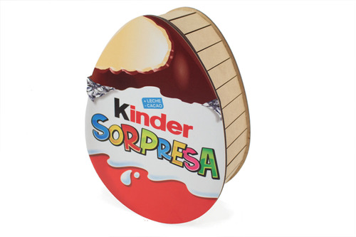 15 Pzas Huevo Caja Mdf Kinder Sorpresa Regalo Dia Niño Niña