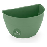 Kit Vasos Parede Para Flores Plantas Casa Varanda 3,4l 10un