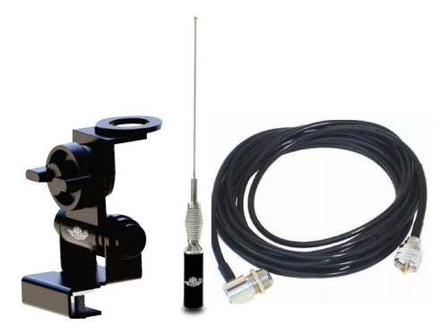 Kit 3 Antena Movel Ars Vhf 5db 5/8onda Cabo S P Mala Mv35eam