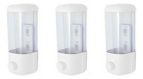 Set X 3 Dispenser De Pared Para Shampoo Jabon Alcohol En Gel