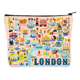 Levlo Londres Country Map Cosmeticos Londres Travel Souvenir