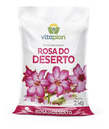 Substrato Terra Especial Para Rosa Do Deserto Vitaplan  2 Kg