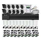 Kit Hilook Dvr 1080p 16 Ch + 10 Cámaras 1080p+disco Duro 4tb