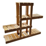 Portamacetas Rack Madera Estantes Maceteros Mundopino 