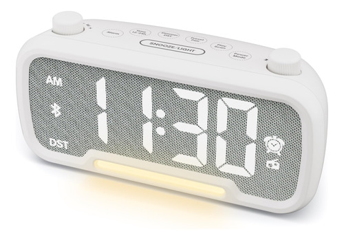 Reloj Despertador Con Altavoz Bluetooth Con Radio Fm, Radio.