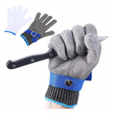 Guantes De Carnicero De Acero Inox. Resistentes A Cortes M