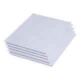 5x Tablero Artesanal 10cmx10cmx0.5cm 10cmx10cmx0.5cm Blanco