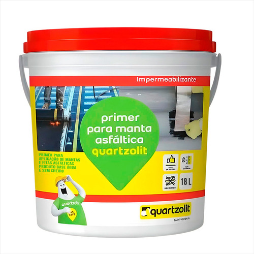 Primer Para Manta Pintura Asfáltica Acqua 18 Litro