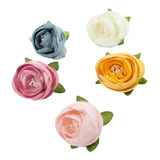 Flores Artificiales Camelia 5cm X30unidades! Calidad Premium