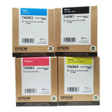    Set Tinta T40w Para Epson T3170/5170 Plotter 4 Colores