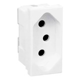 Tomada Modulo 2p+t 10a 250v Pial Plus+ 615038bc Cor Branco