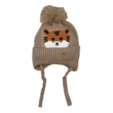 Gorro Invierno Tejido Chiporro Niños Térmico Suave Infantil