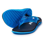 Chinelo Kenner X-level Dkb-05 Preto / Azul