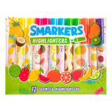 Smarkers - 6 Colores Perfumados Lavables, Punta De Cincel Gr