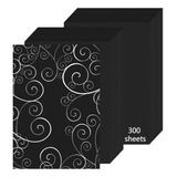 Papel Cartulina Negro 8.5'' X 11'', 300 Hojas 180gsm/65...