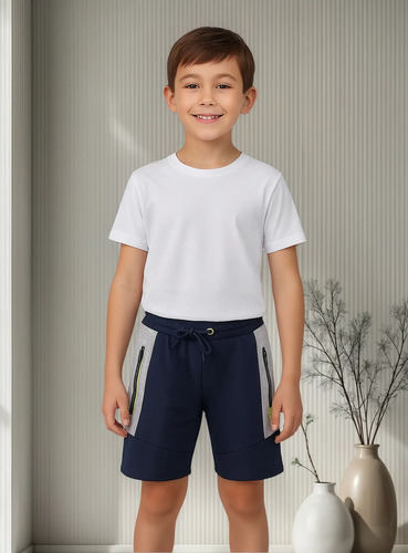 Short Bermuda Para Niño Mod.21f-6007al Marca Losan®