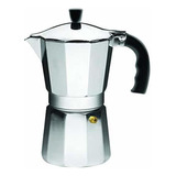 Cafetera Espresso De Aluminio Cafetera De 3 Tazas, Plateada