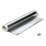 Rollos Papel Aluminio Apto Gastronomía 38cmx50mt - 1kg. 2 U.