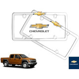 Par Porta Placas Chevrolet Colorado 2005 Original