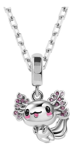 Charm Ajolote Axolotl Amor Corazón Plata S925 Compatible