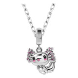 Charm Ajolote Axolotl Amor Corazón Plata S925 Compatible