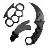 Soco Inglês Aço Preto + Faca Karambit Cs Go Black Hawk