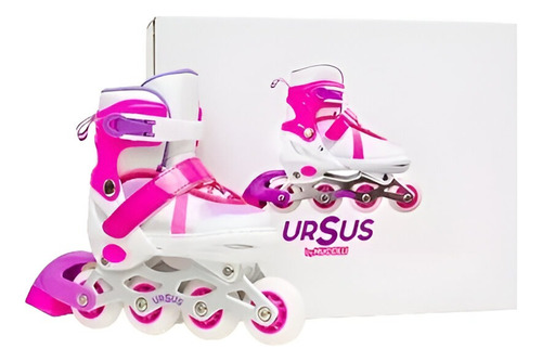 Rollers Ursus Rosa/blanco Talle 35-38