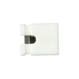 22 Unidades De Conector Jumper 2.54 Mm 2p Blanco