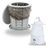 Vaso Sanitário Ecocamp Light 15l Portátil + Luminária Led