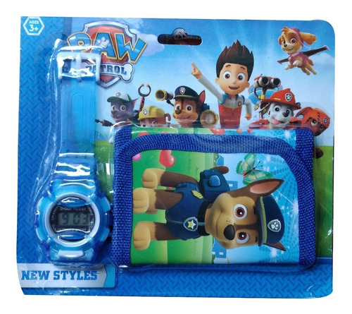 Combo Billetera Y Reloj De Paw Patrol