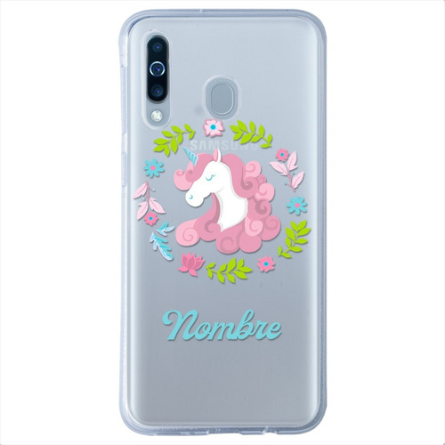 Funda Para Galaxy Unicornio Personalizada Nombre