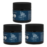 3 Pz Cera Gel Lobo Negro Para Cabello Barba Bigote 250 Gr