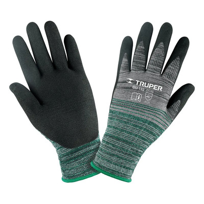 Guantes Nylon Recubiertos Nitrilo Arenoso M Truper 17064 | MercadoLibre