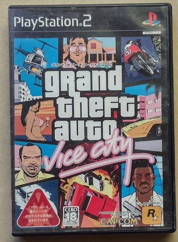 Jogo Ps2 Grand Theft Auto Vice City Gta Japan Original